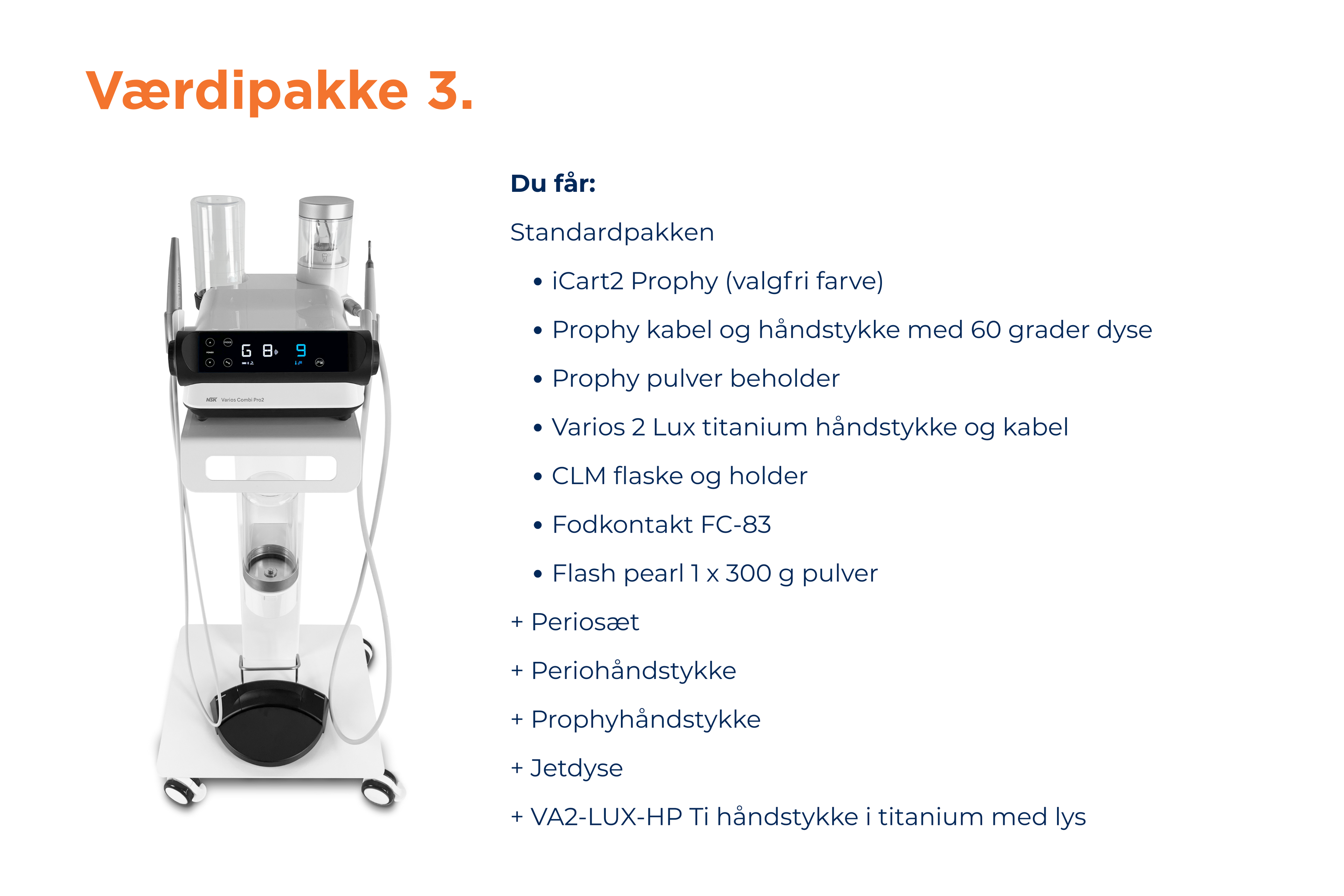 Varios Combi Pro2 værdipakker
